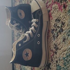 Black Hightop Converse Size 3 kids